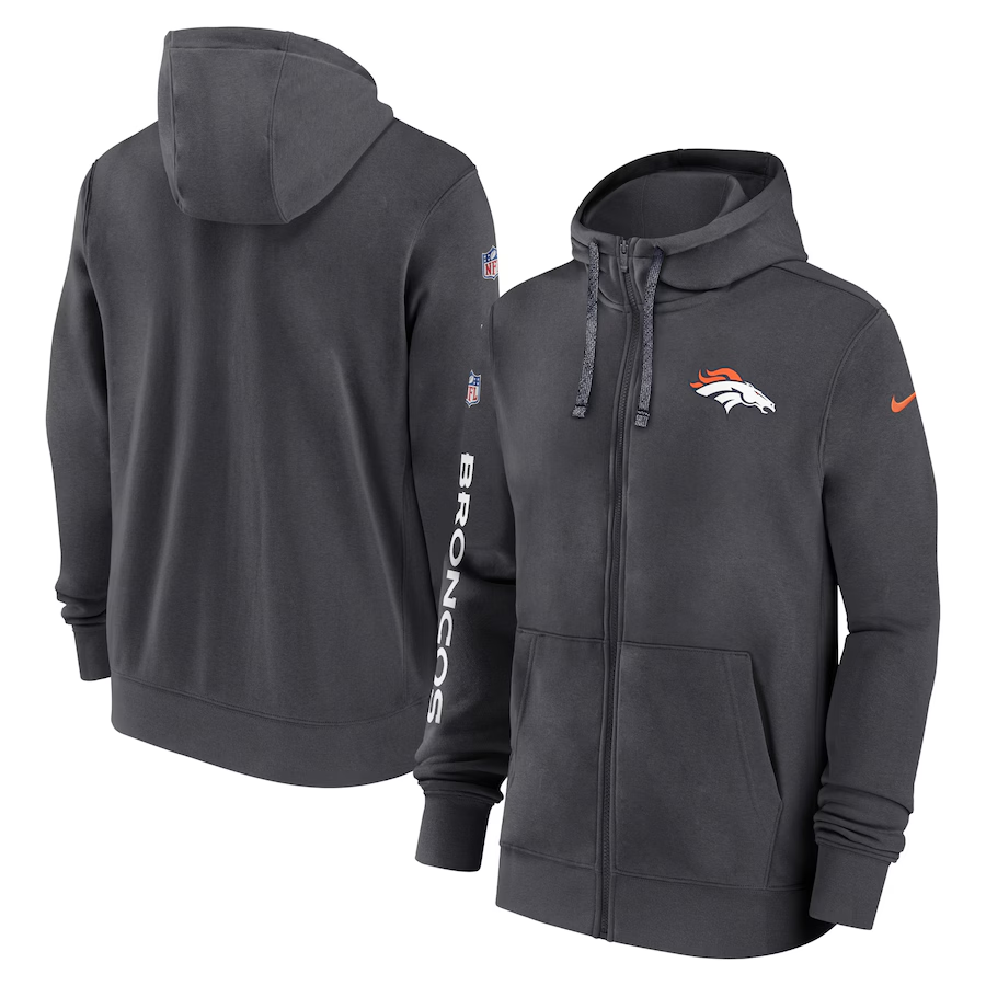Men Denver Broncos black 2024 Nike NFL Hoodie->denver broncos->NFL Jersey